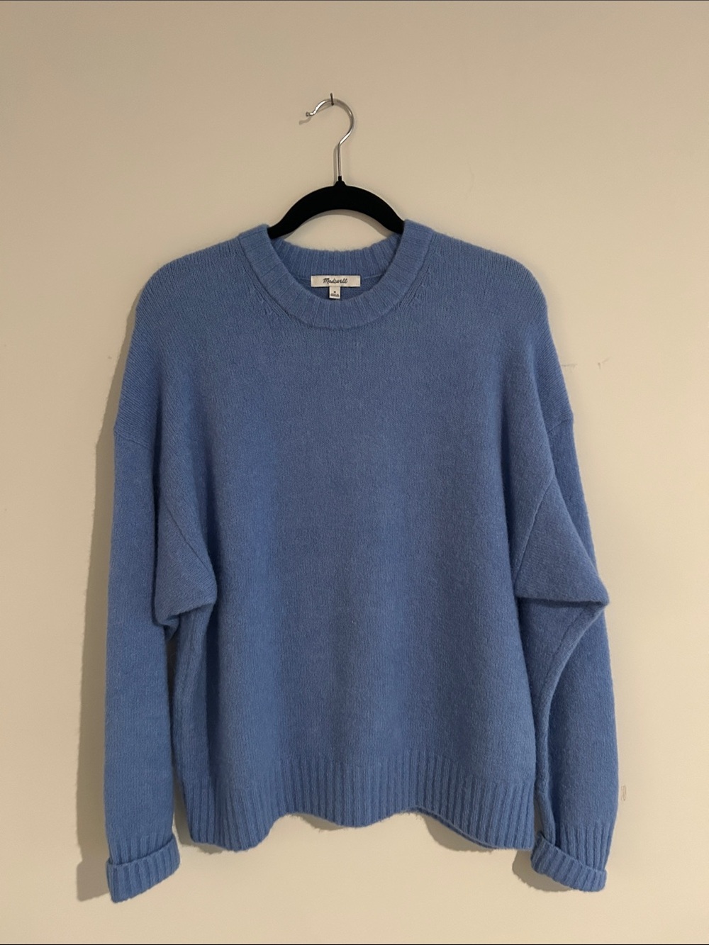 Madewell Periwinkle Relaxed Crewneck Sweater